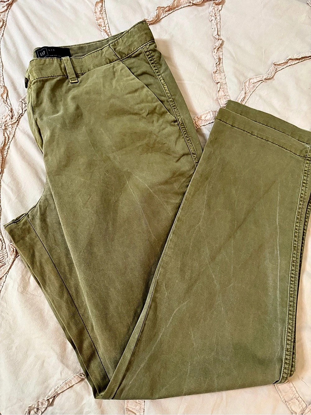 GAPPants Olive Green Size 16 Tall